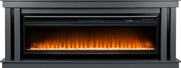 Каминокомплект  Cosmo 60 (Разборный) - Серый графит с черным с очагом Vision 60 LED