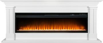 Каминокомплект  Lyon 60 SFT (Разборный) - Белый с очагом Vision 60 LED