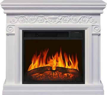 Каминокомплект  Athena - Белый с очагом Vision 23 LED FX