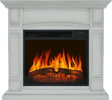 Каминокомплект  Manchester - Белый с очагом Vision 23 LED FX