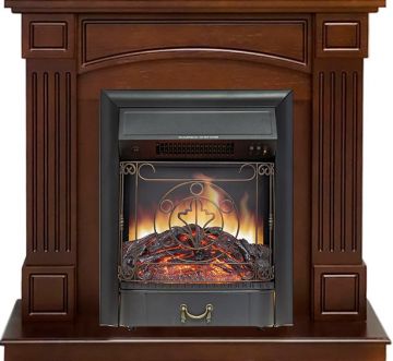 Каминокомплект  Boston - Темный дуб (Высота 925см) с очагом Majestic FX Black