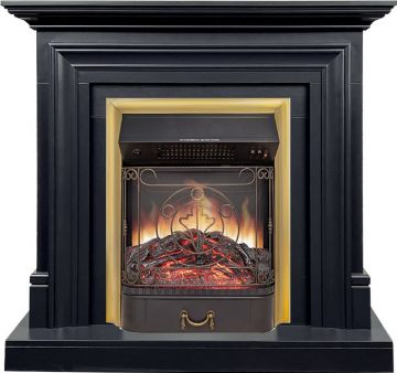 Каминокомплект  Bradford - Серый графит с очагом Majestic FX M Brass