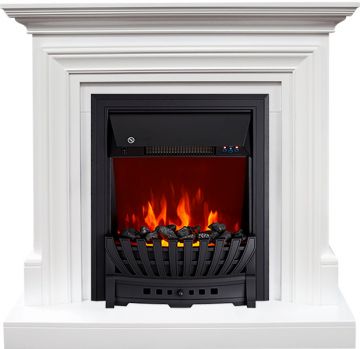 Каминокомплект  Bradford - Белый с очагом Aspen Black