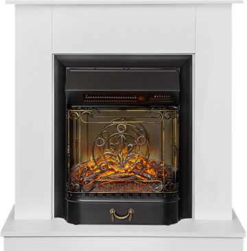 Каминокомплект  Scandic (Разборный) - Белый с очагом Majestic FX M Black RC