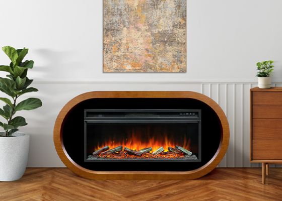 Уютная гостиная с камином