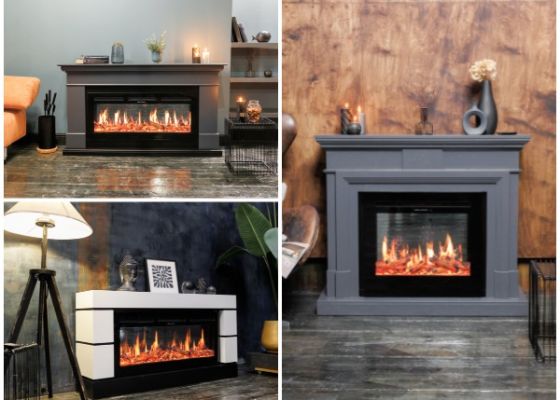 Интерьерные фотографии и видео комплектов с очагом 5D V-Art